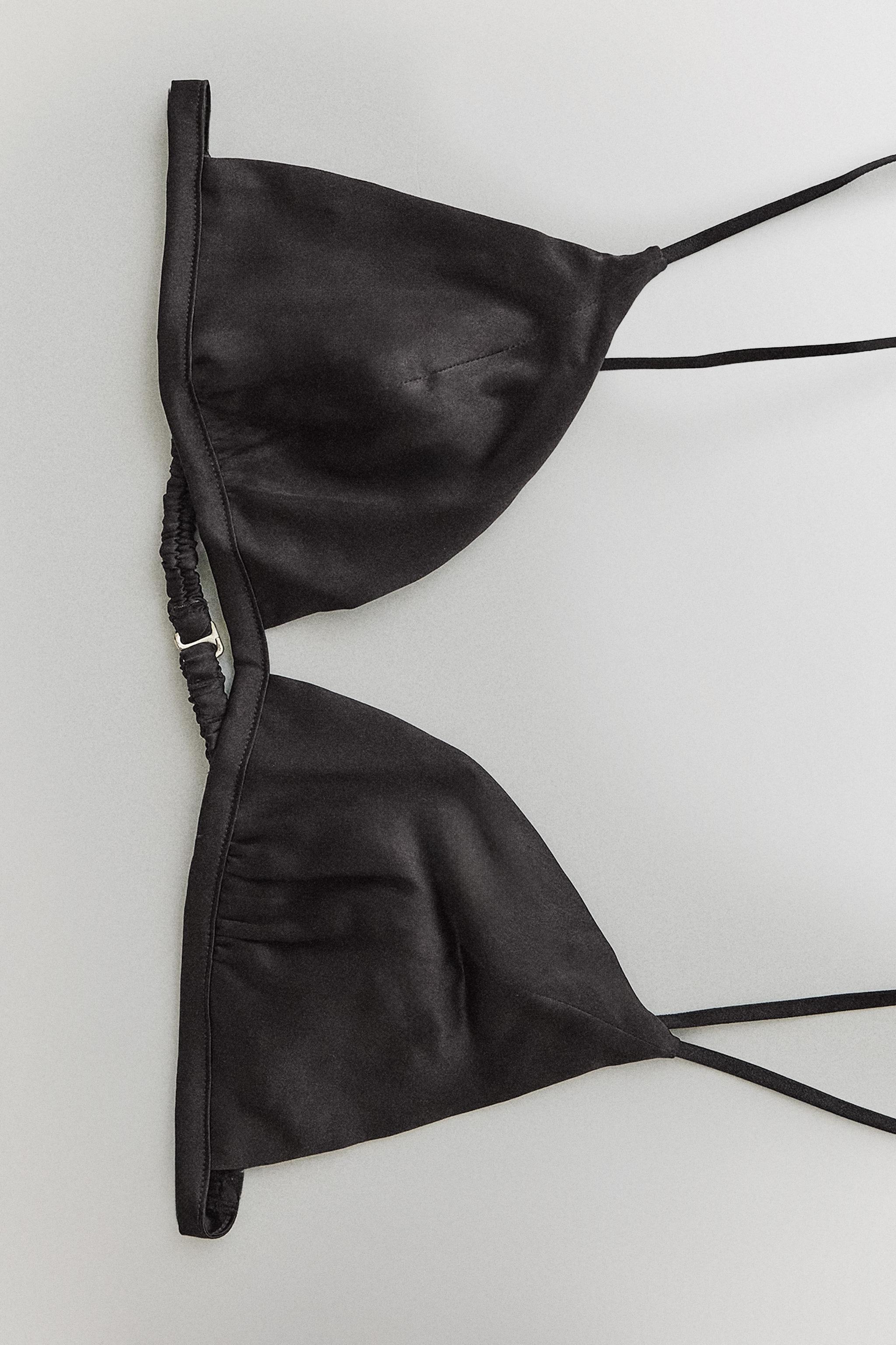 MULBERRY SILK TRIANGLE BRA